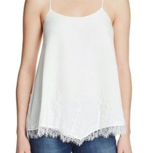 CAMI NYC Sleeveless Silk Lace Camisole Top, XS